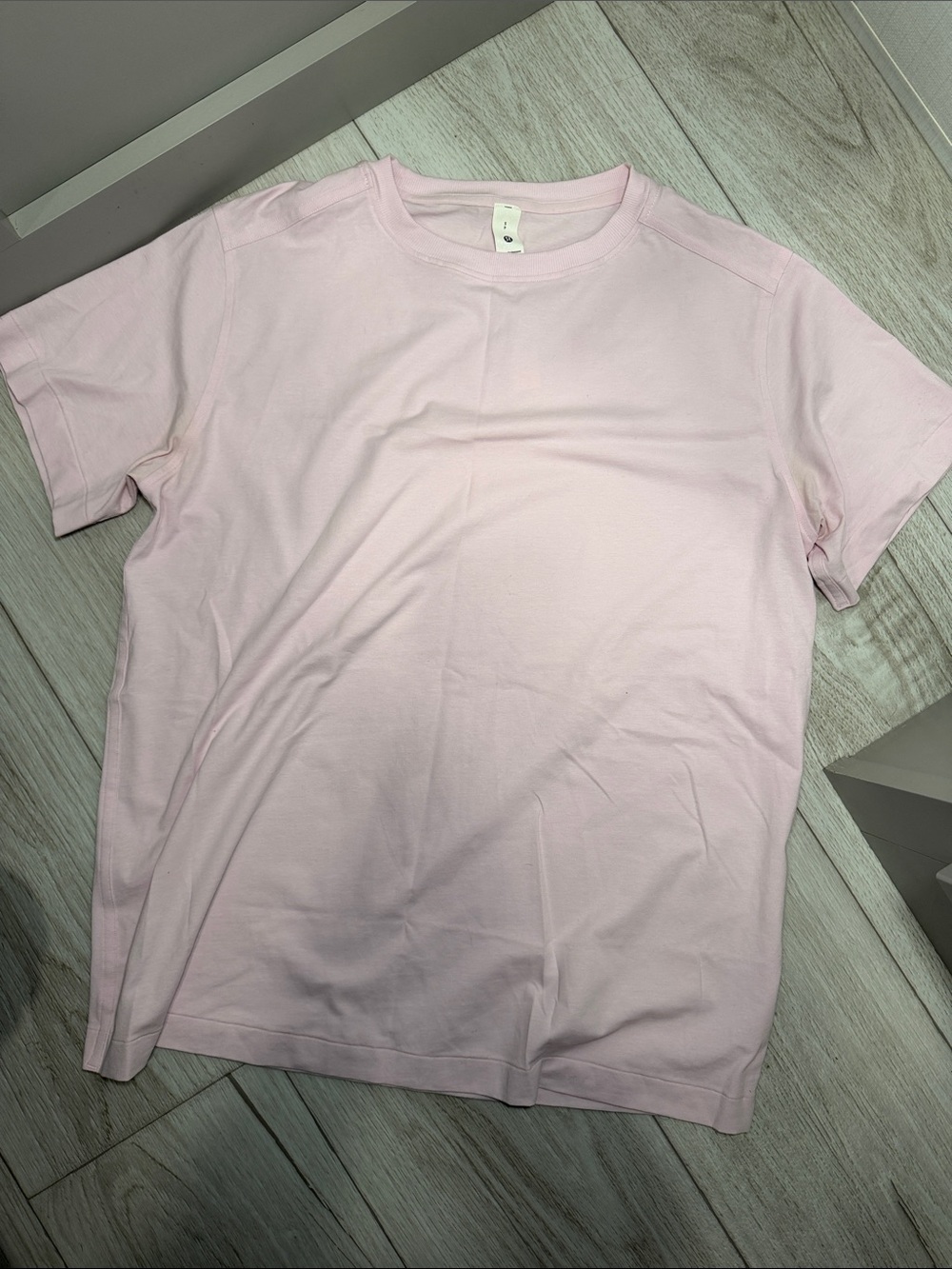 Lululemon All Yours Organic Cotton Crewneck T Shirt Pink Organza